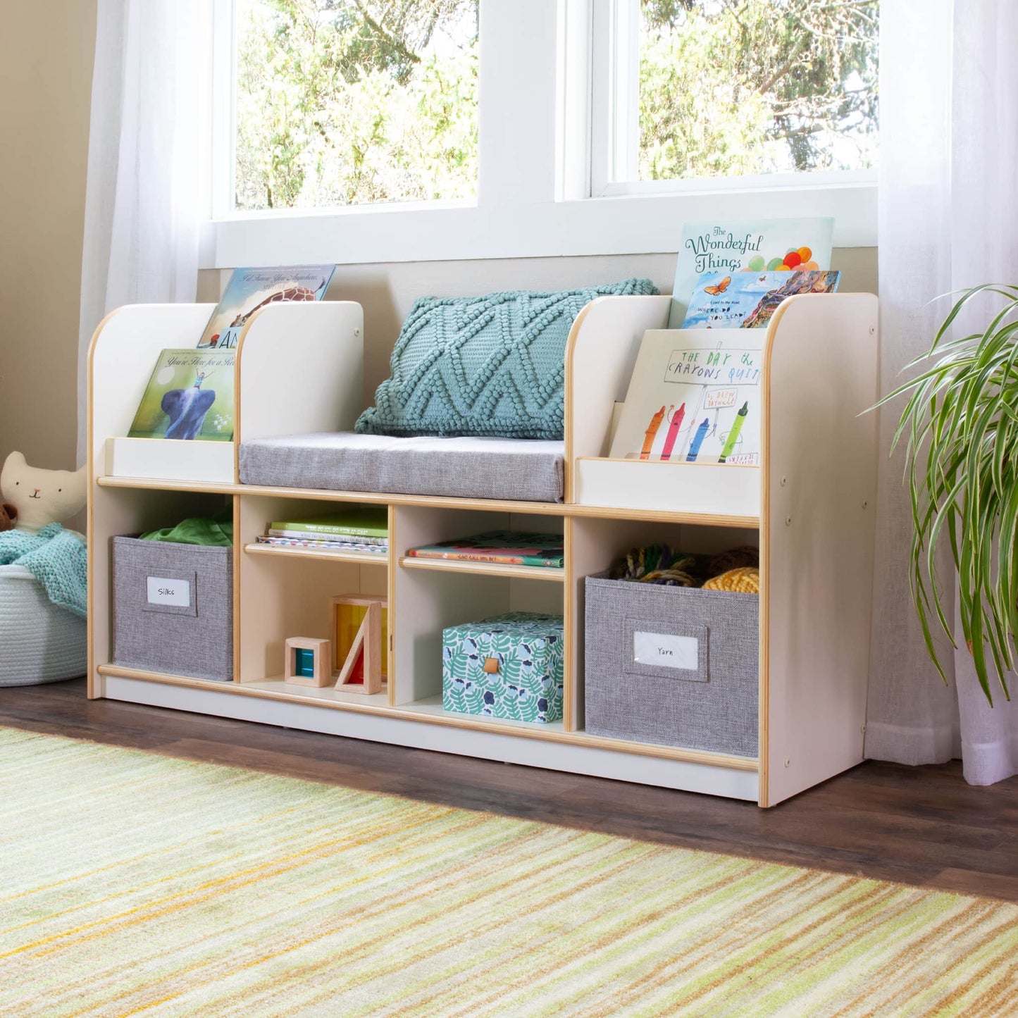 Reading Nook with Bins