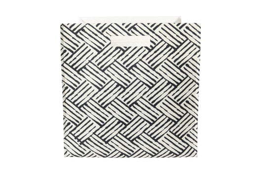 Eco-friendly Cube Storage Bin- zig zag