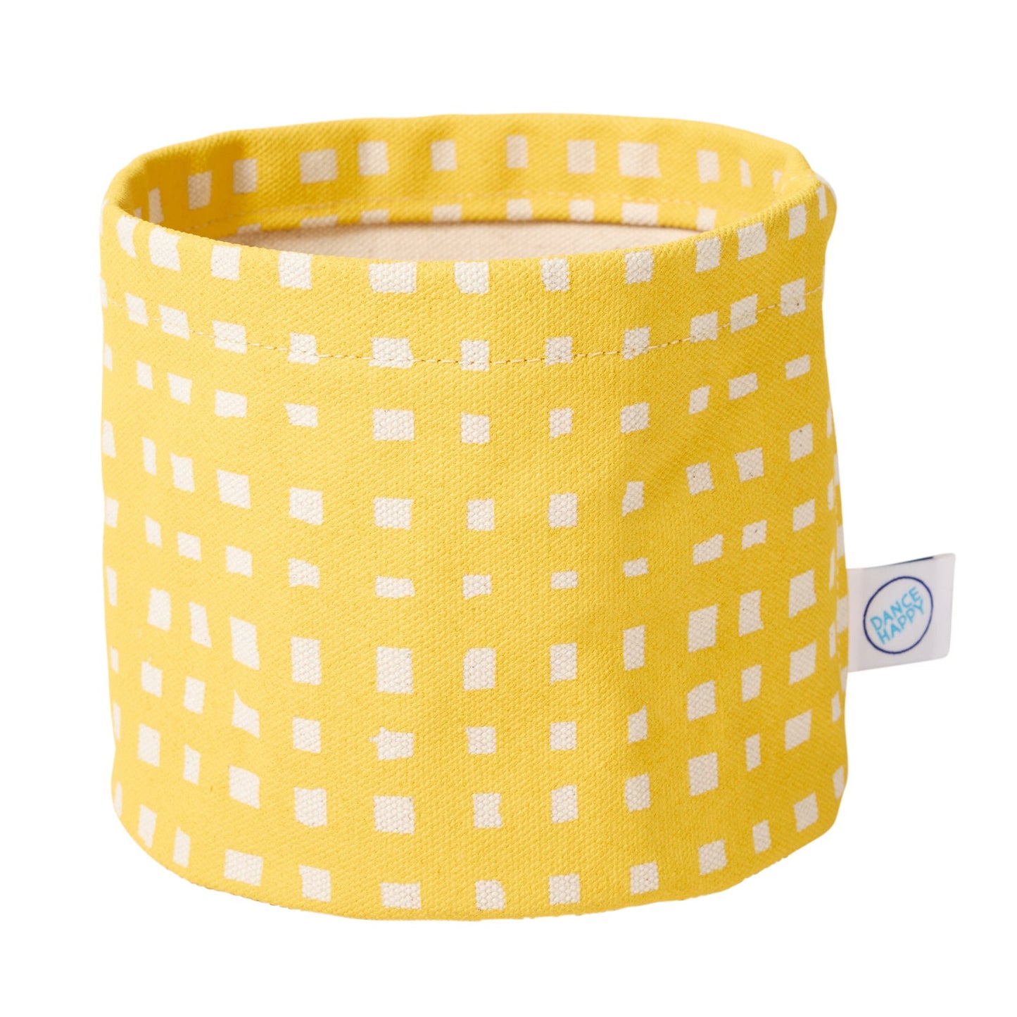 Handmade Cotton Canvas Toy Storage Bin – Sunshine Yellow