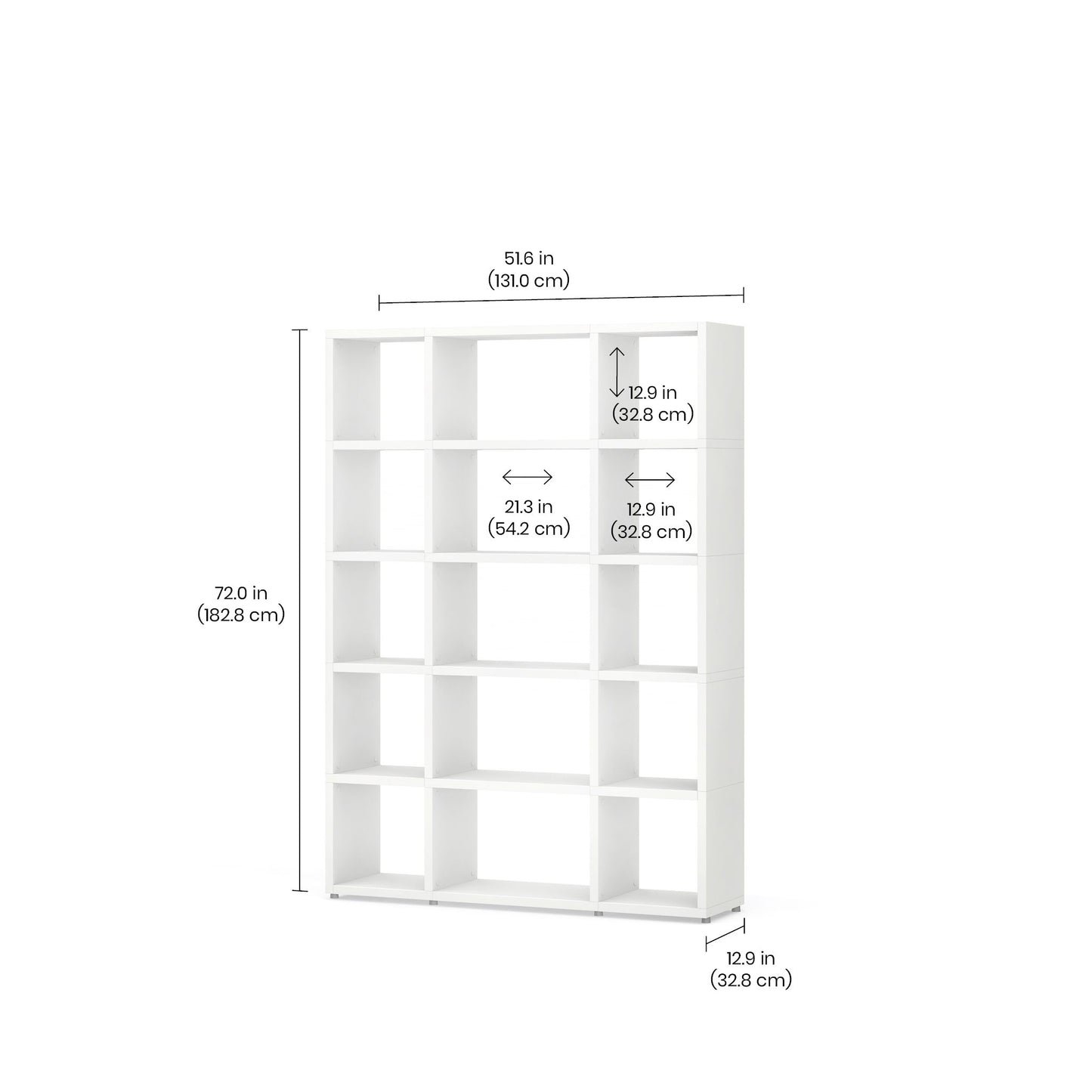 BOON Cube Storage Shelf Combo 2/1x5