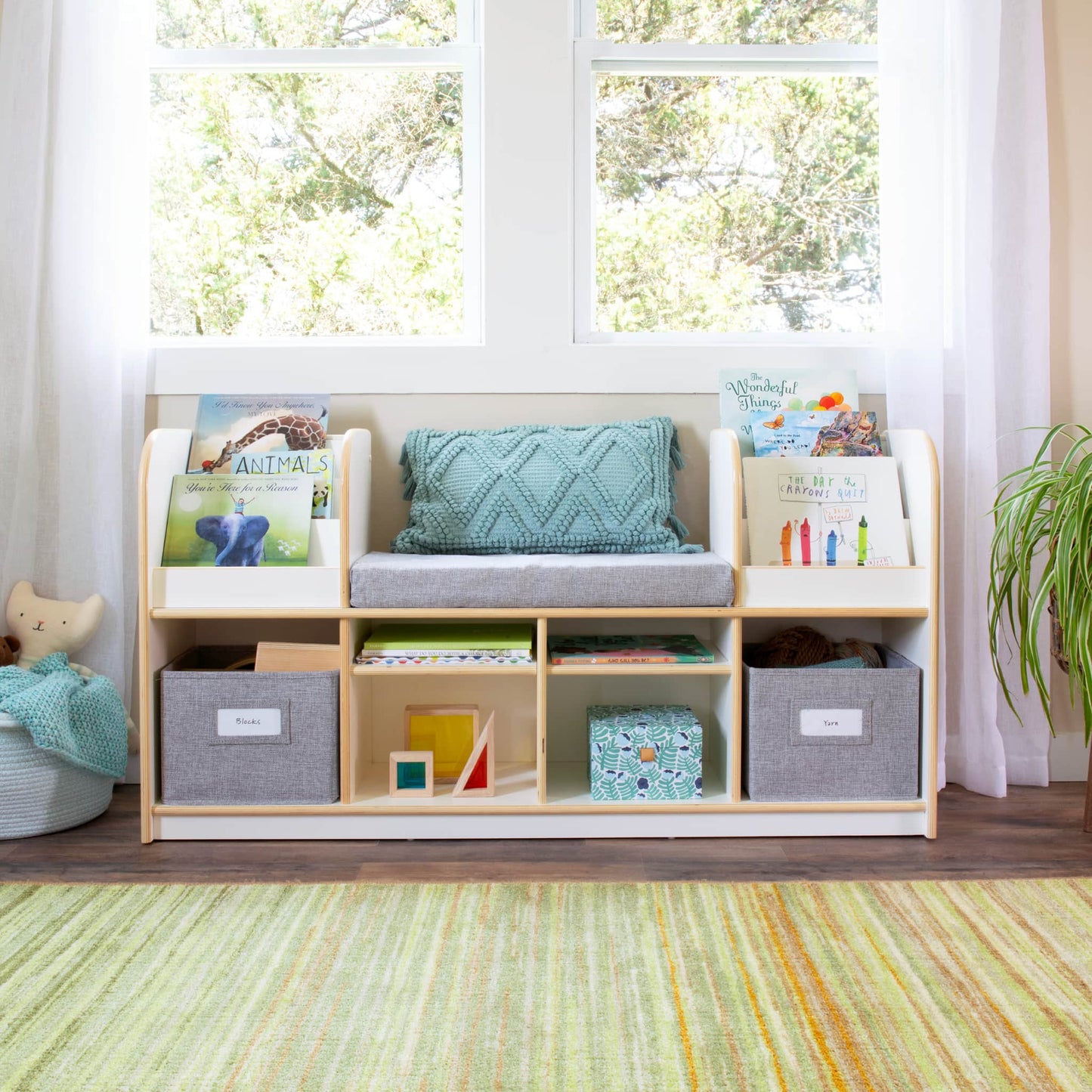 Reading Nook with Bins