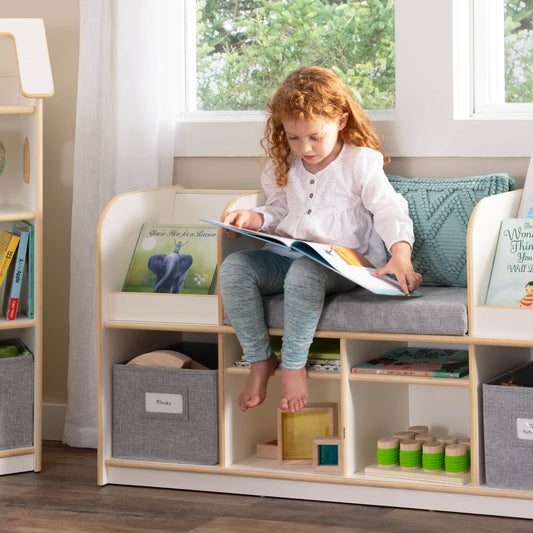 Reading Nook with Bins