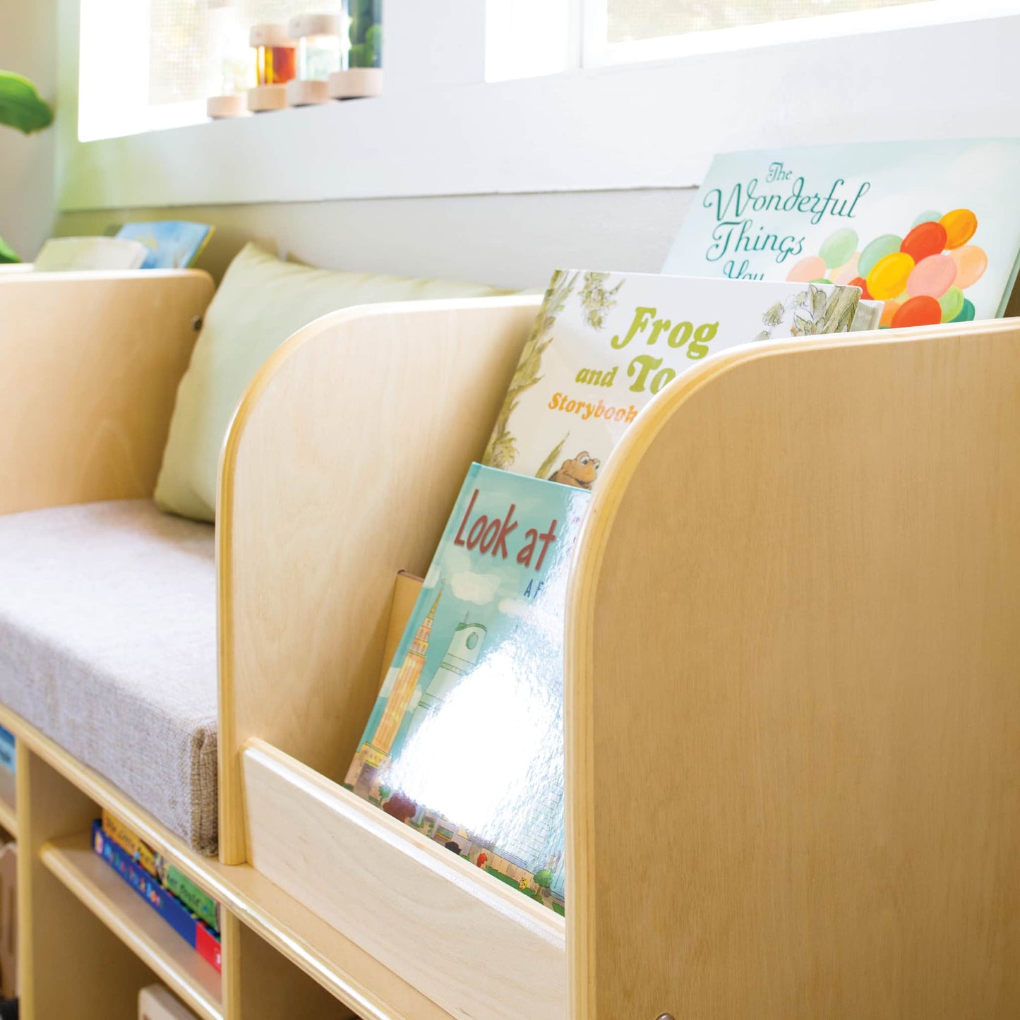 Reading Nook with Bins
