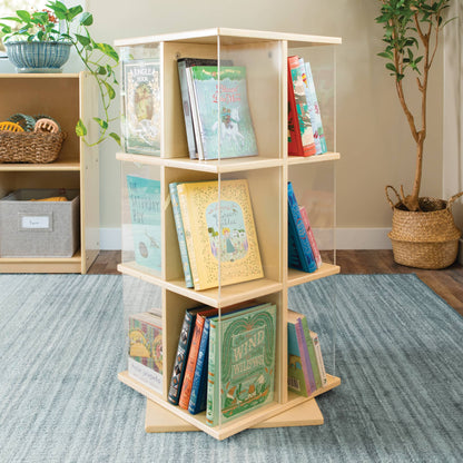 EdQ 3-Tier Rotating Book Shelf