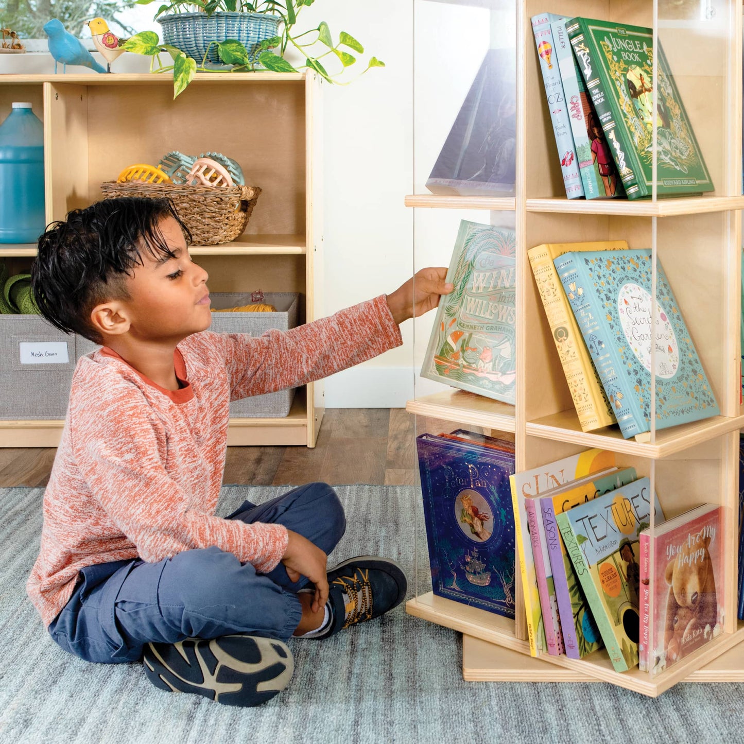 EdQ 3-Tier Rotating Book Shelf