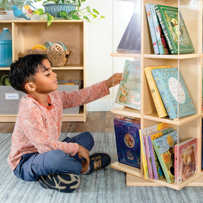 EdQ 3-Tier Rotating Book Shelf