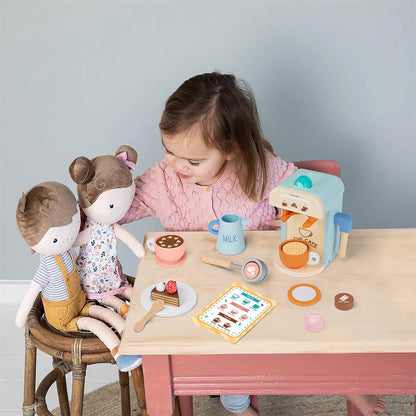 Wooden Toy Coffee Maker Set for Kids