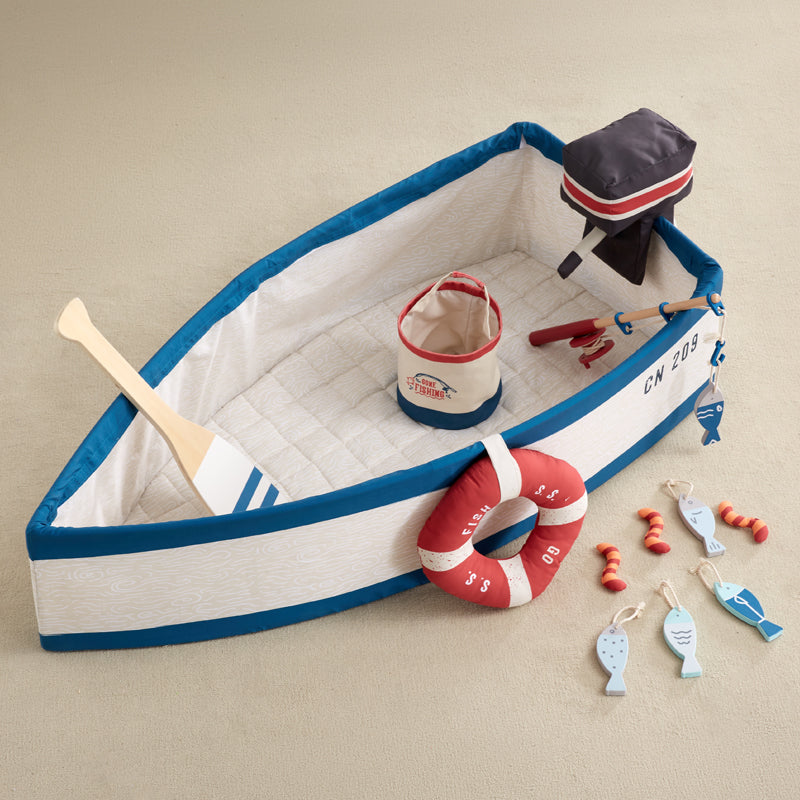 Gone Fishing Boat- Kids Canvas Play Boat