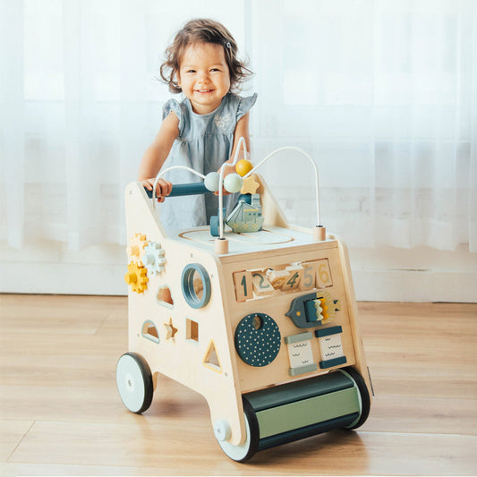 Busy Baby Wooden Activity Walker