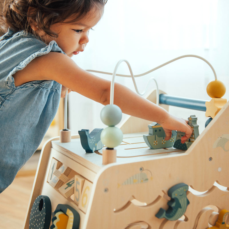 Busy Baby Wooden Activity Walker