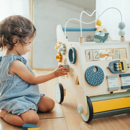 Busy Baby Wooden Activity Walker