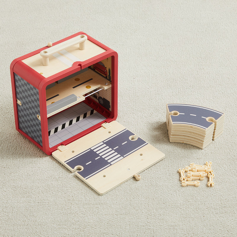 Take with Me Garage- Portable Wooden Playset for Kids