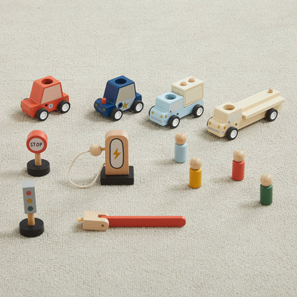 Take with Me Garage- Portable Wooden Playset for Kids