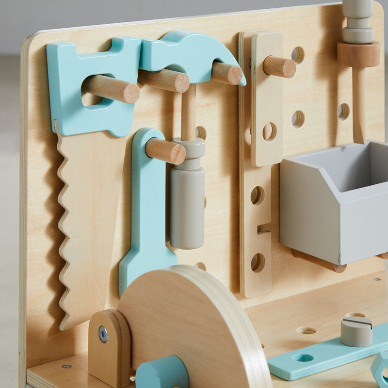 Little Builder Workbench for Kids | Pretend Tool Set & Construction Play