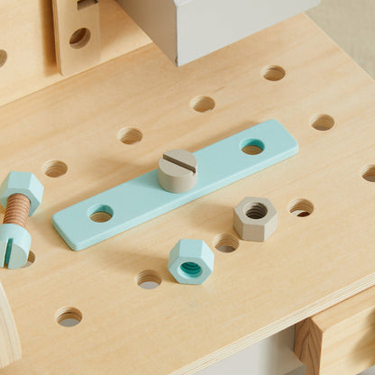 Little Builder Workbench for Kids | Pretend Tool Set & Construction Play